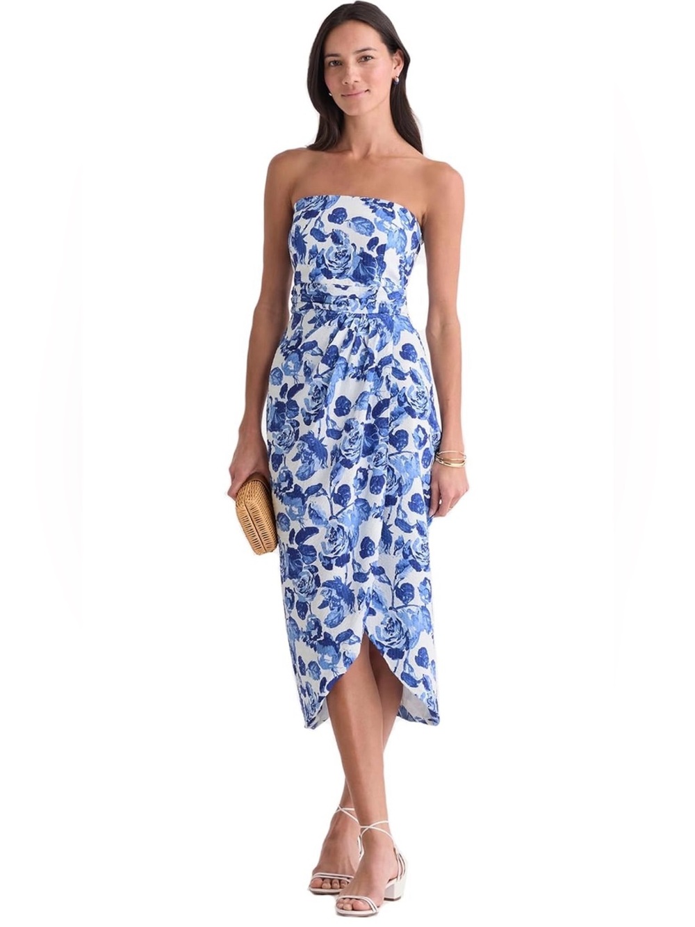 VINEYARD VINES Kentucky Derby Nadine Strapless Dress, 8